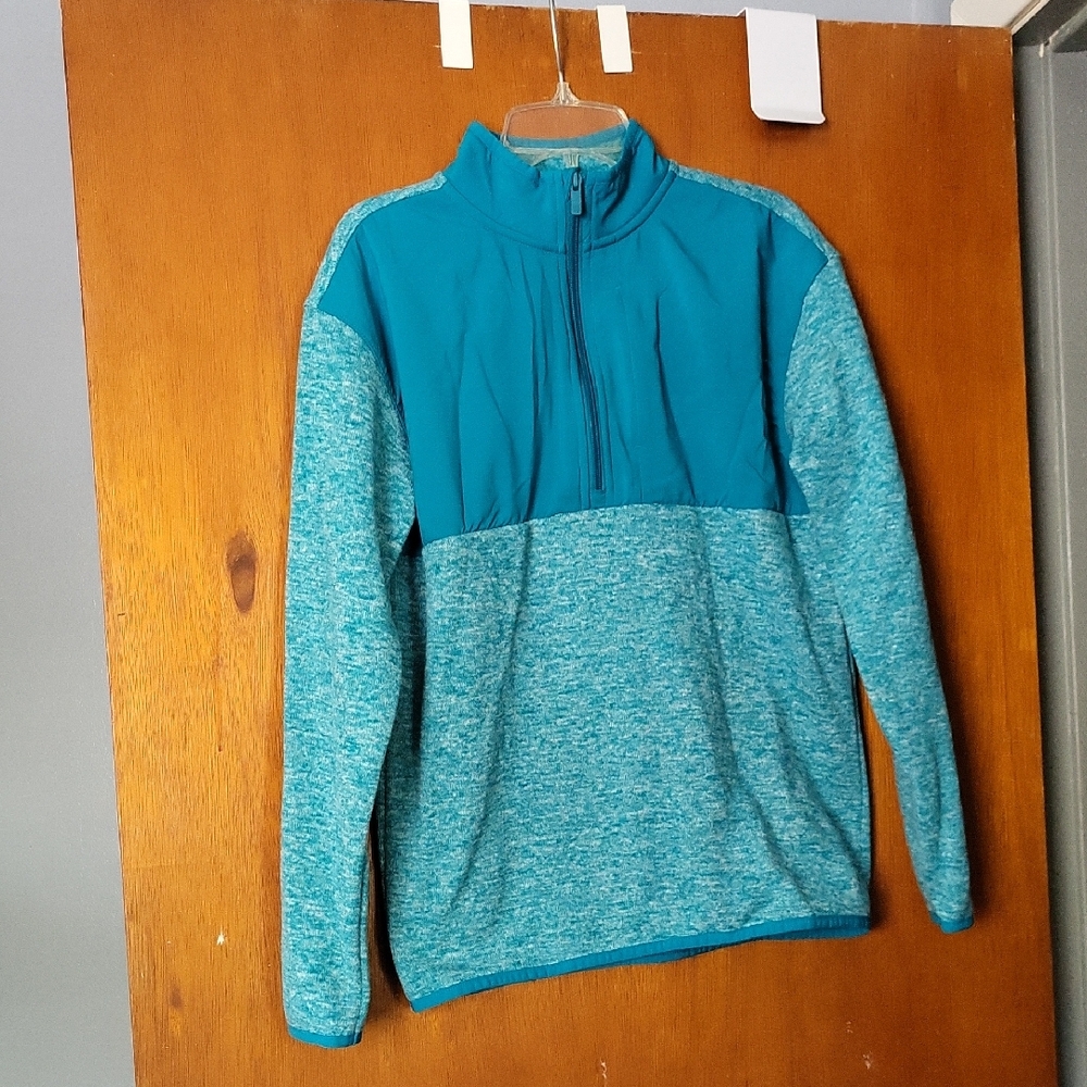 All in Motion Teal and Gray Activewear Top